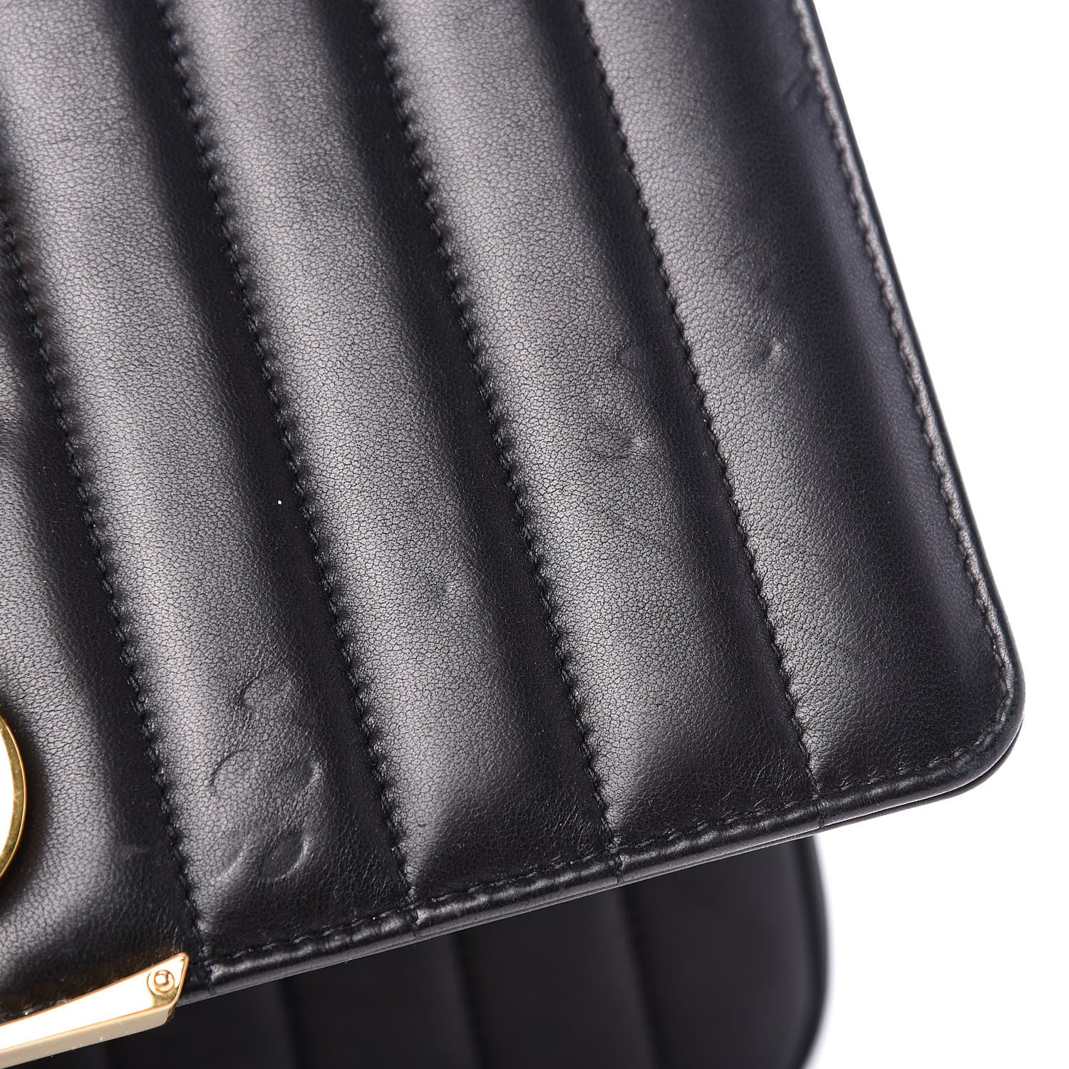 Saint Laurent Lambskin Matelasse Monogram Large Vicky Chain Bag Black 6 of 11