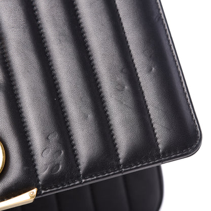 Saint Laurent Lambskin Matelasse Monogram Large Vicky Chain Bag Black 6 of 11