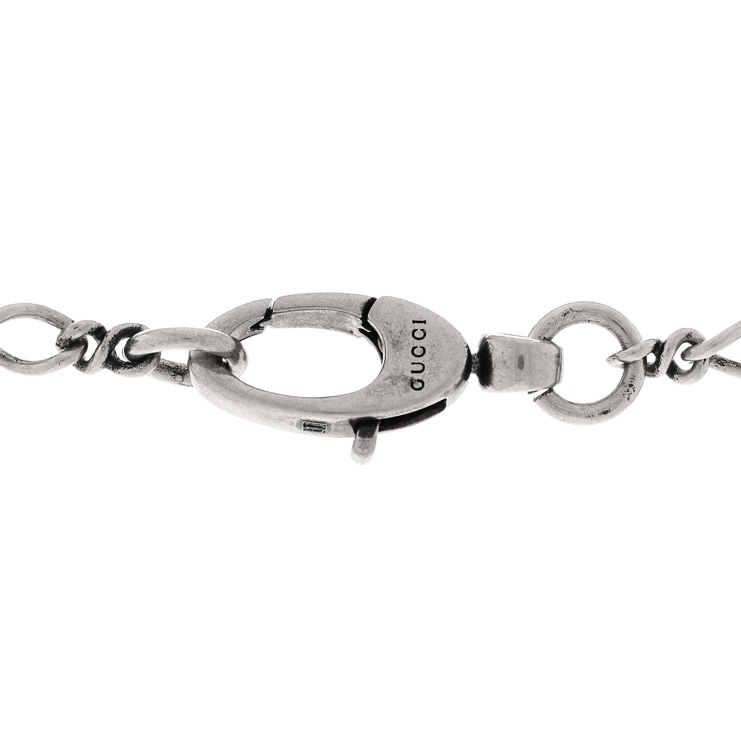 Gucci Metal Lion Head Necklace Silver 5 of 5