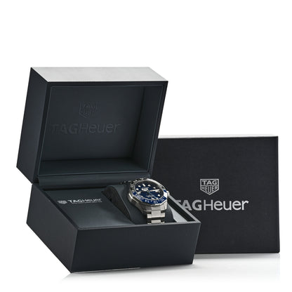 Tag Heuer Stainless Steel 42mm Aquaracer 300M Automatic Watch Blue WBP5114 5 of 5