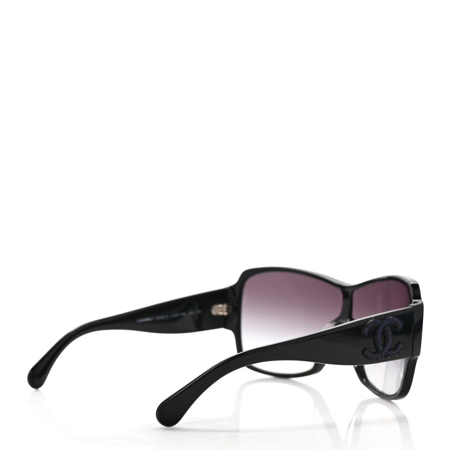 Acetate Shield Sunglasses 5449-A Black