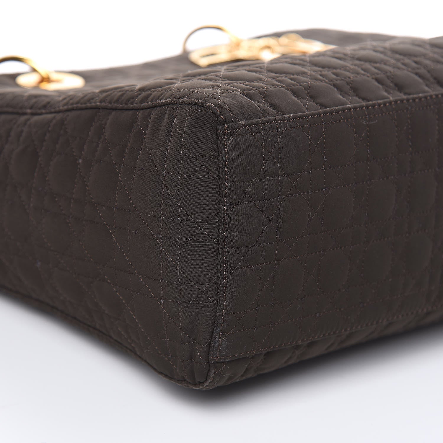 Christian Dior Nylon Cannage Large Lady Dior Dark Brown 8 of 14