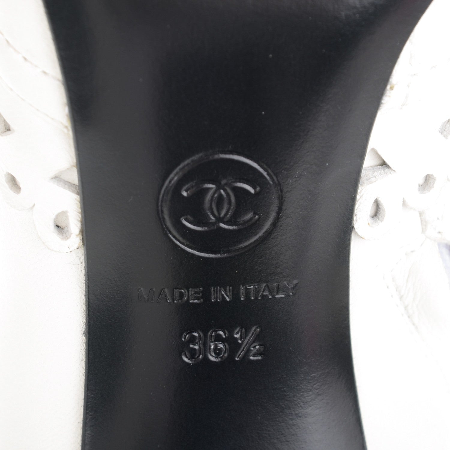 Chanel Calfskin Lace Quilted Ankle Boots 36.5 White 6 of 8