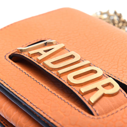 Christian Dior Canyon Grained Lambskin J'Adior Chain Flap Bag Orange 12 of 14