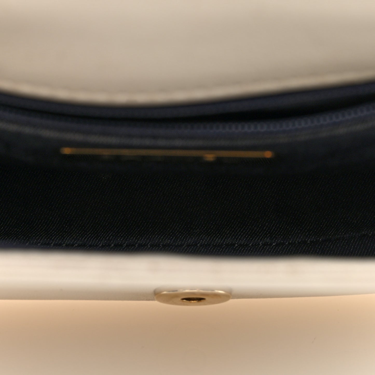 Lambskin CC Mania Flap Bag White