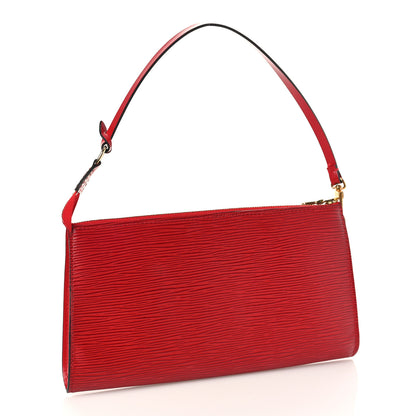 Louis Vuitton Epi Pochette Accessories 24 Castillan Red 3 of 9