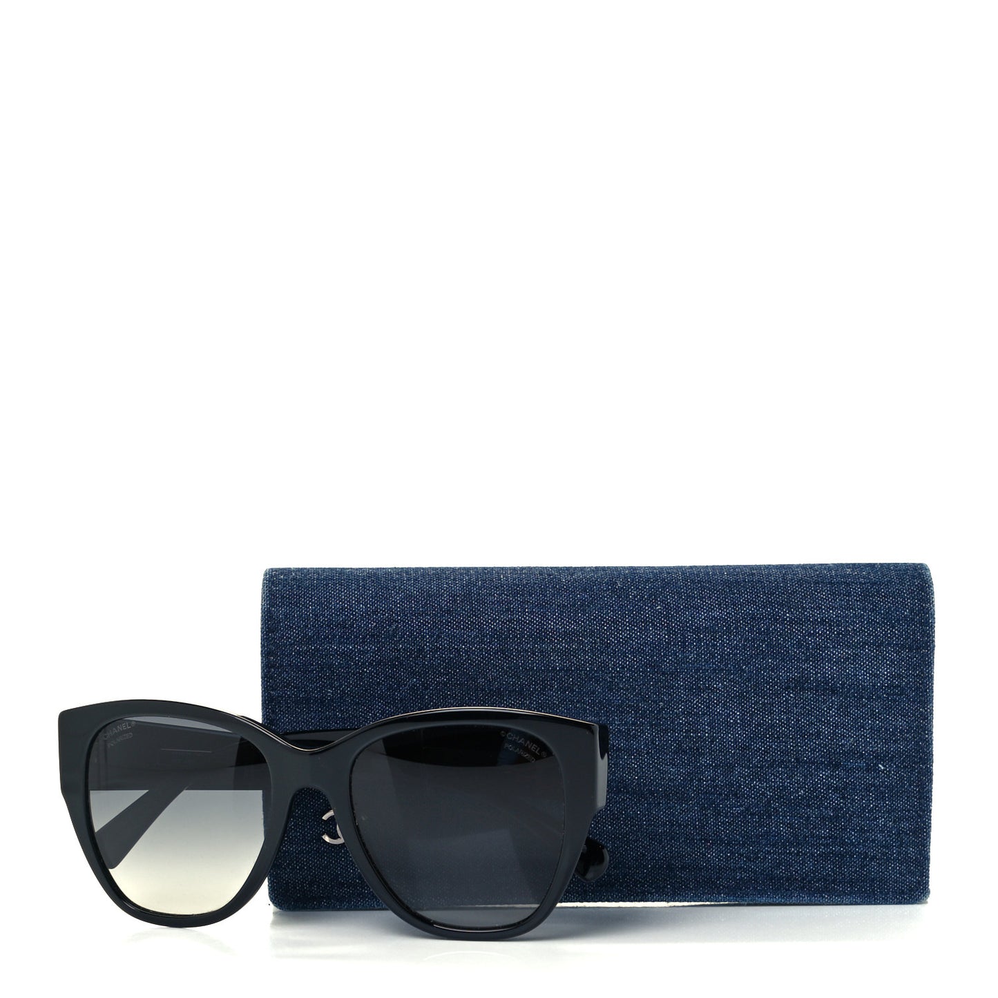 Acetate Polarized Butterfly CC Sunglasses 5412 Black