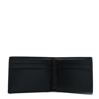 Gucci Boarded Plutone Calfskin GG Marmont Bi-Fold Wallet Black 5 of 7