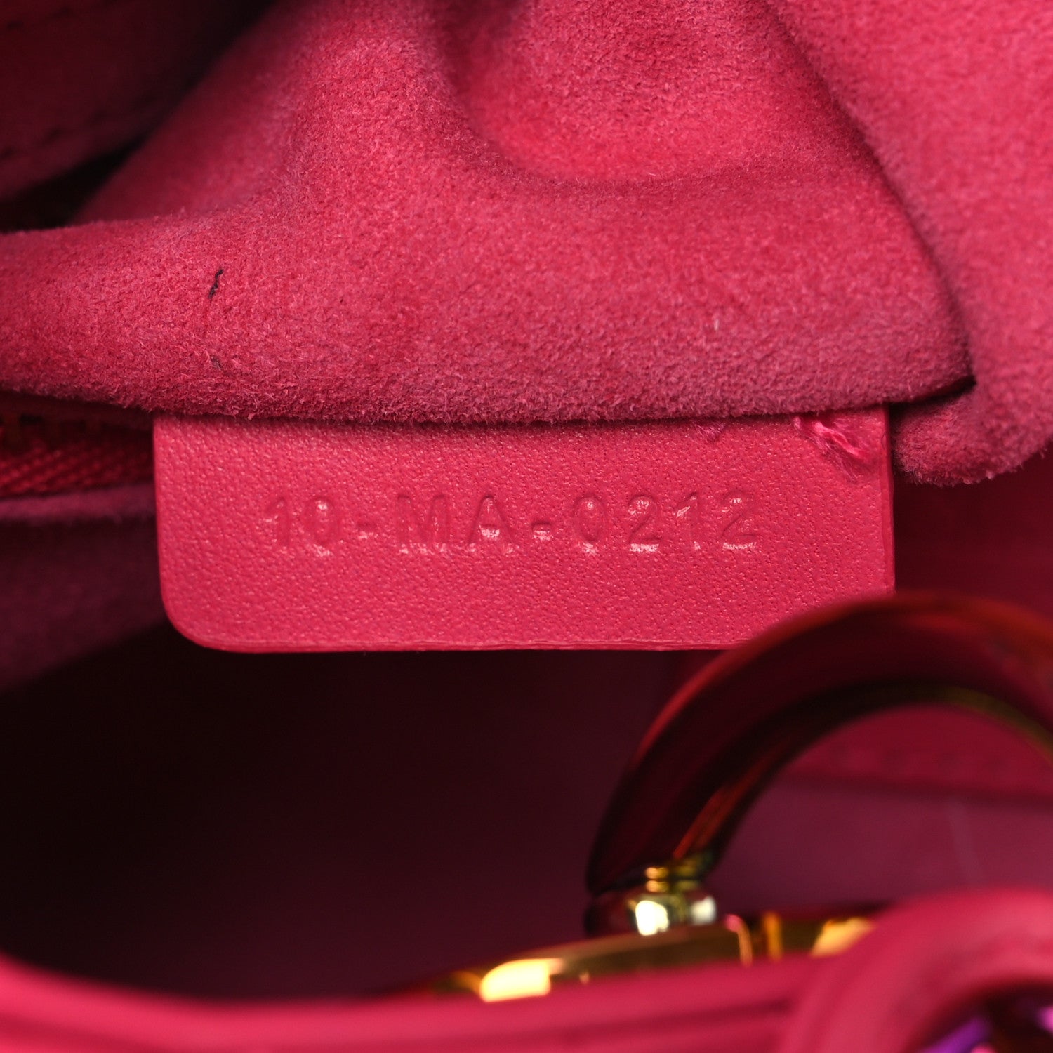 Christian Dior Lambskin Cannage Small Rainbow Lady Dior Pink 7 of 11