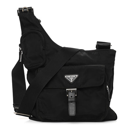 Prada Nylon Vela Sling Messenger Bag Black 1 of 11
