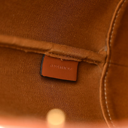 Celine Triomphe Canvas Calfskin Small Bucket Bag White 6 of 12