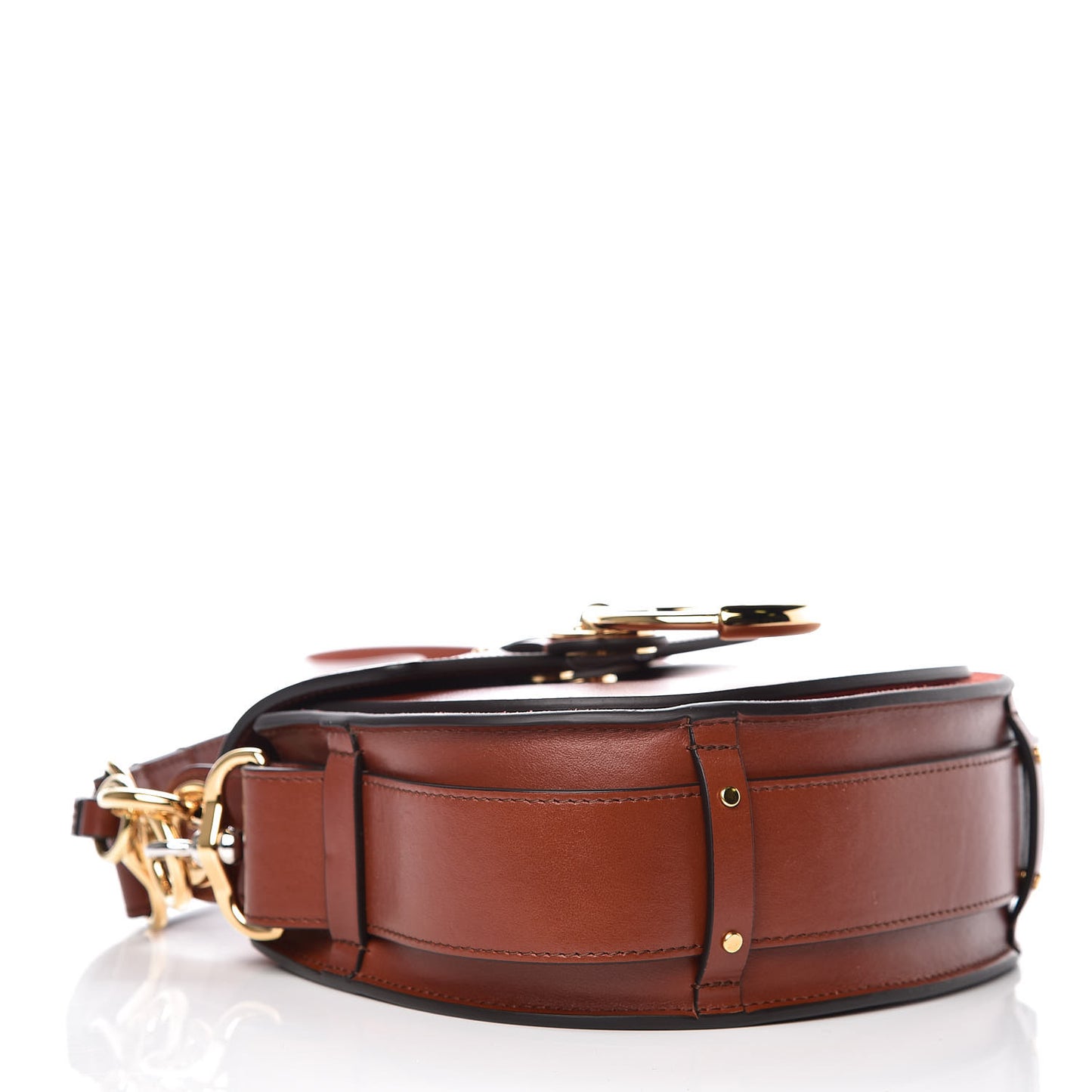 Calfskin Small Tess Bag Sepia Brown