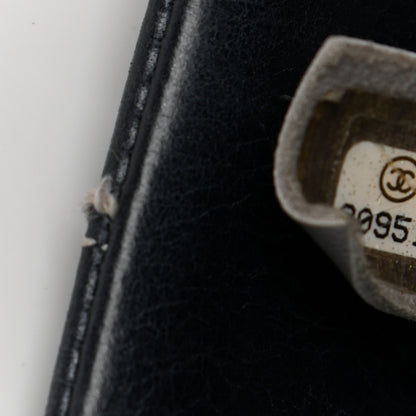 Chanel Lambskin Vertical Quilted Tote Navy 9 of 14