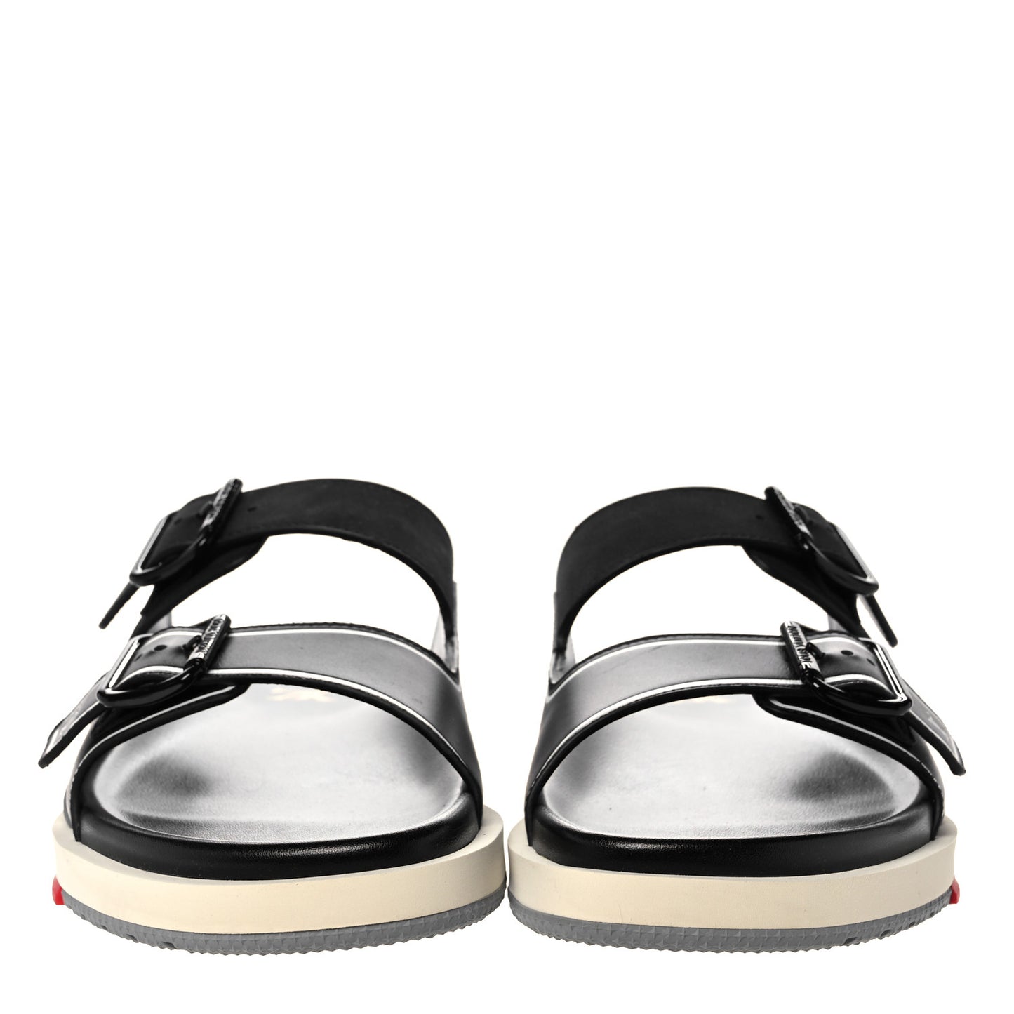 Mix Materials Mens LV Script Trainer Mules 8 Black Multicolor