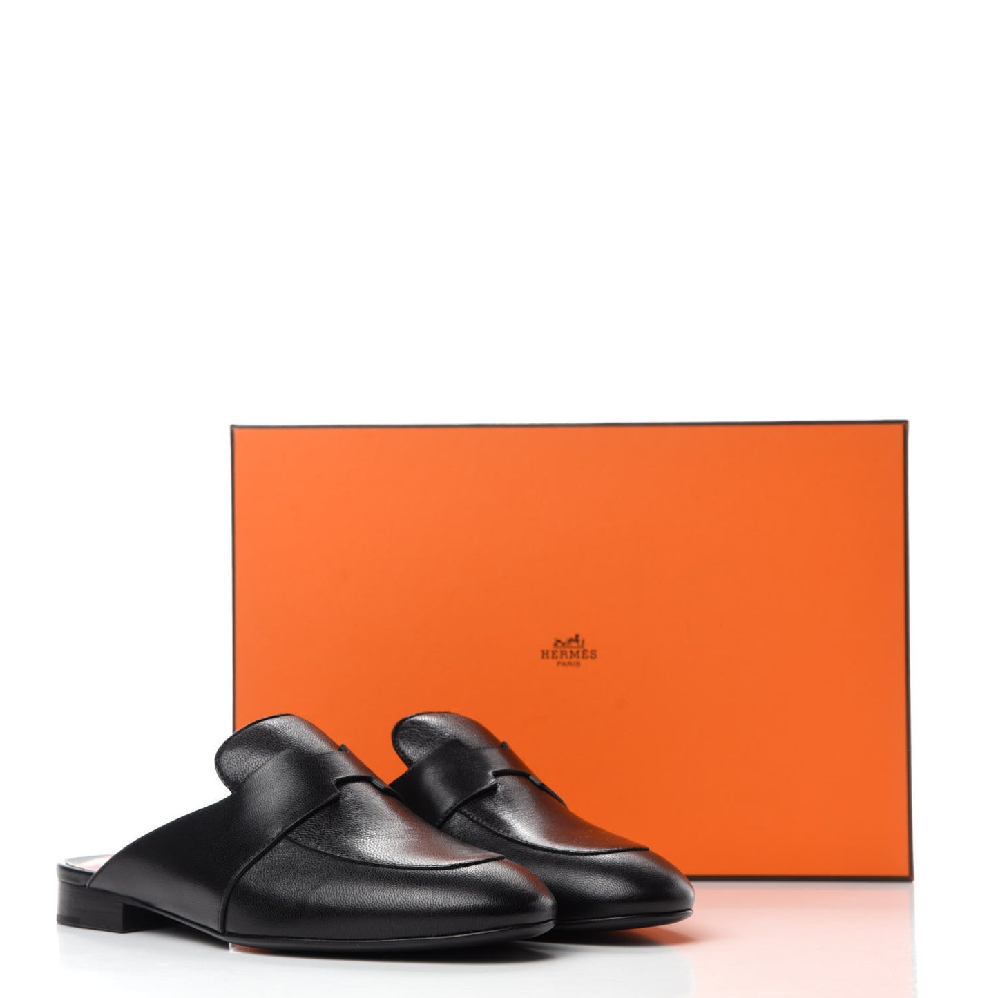 Supple Goatskin Catena Mules 36 Black