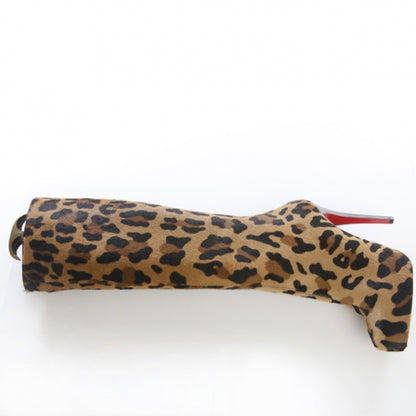 Christian Louboutin Leopard Pony Hair Alta Ariella Talon Boots 38.5 4 of 12