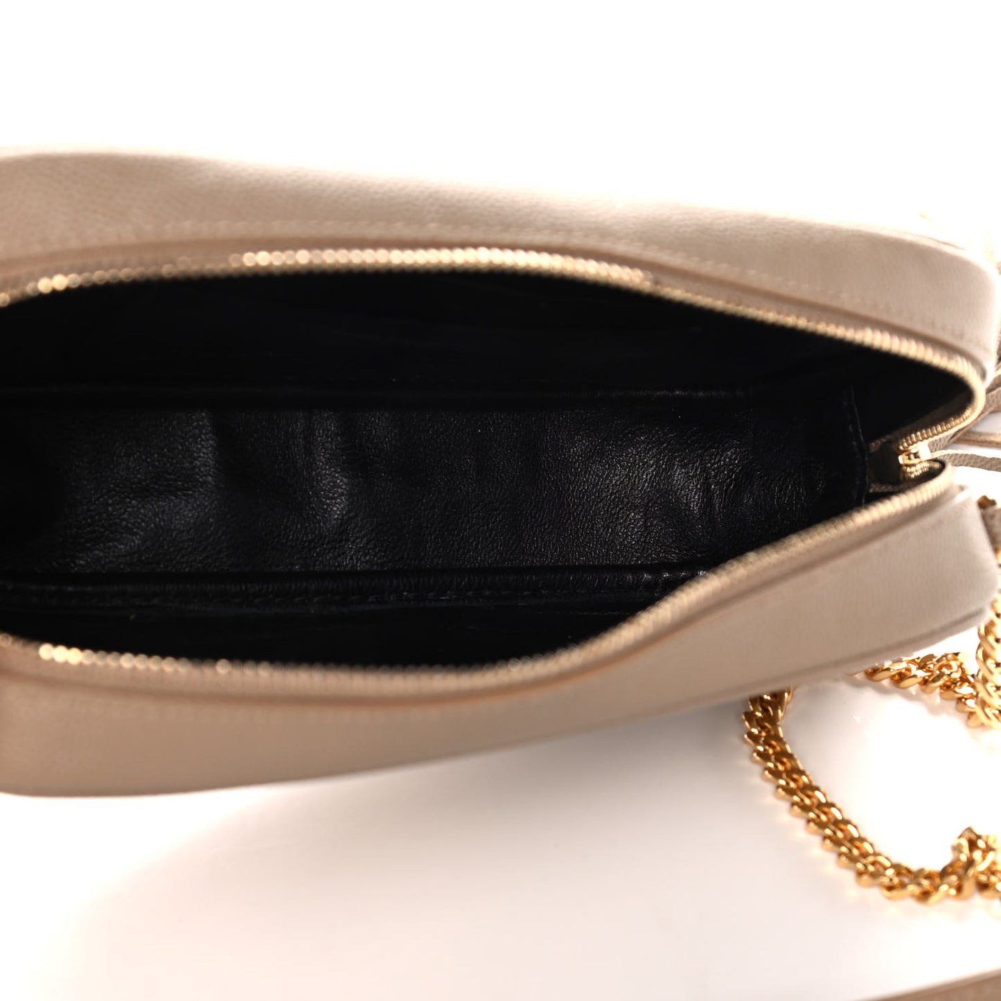 Grain De Poudre Matelasse Monogram Mini Lou Camera Bag Gold Sand