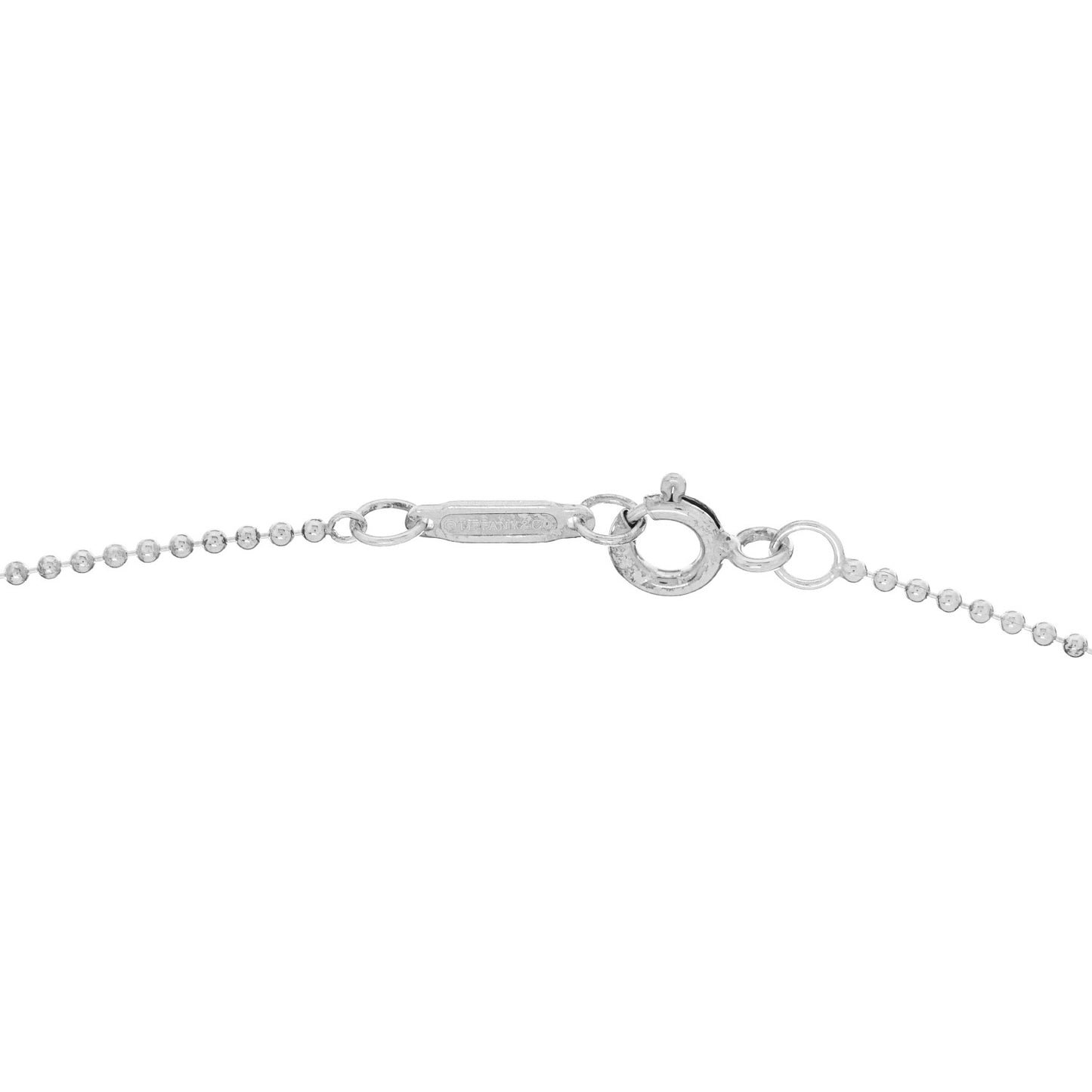 Sterling Silver Bead Chain Necklace 20"