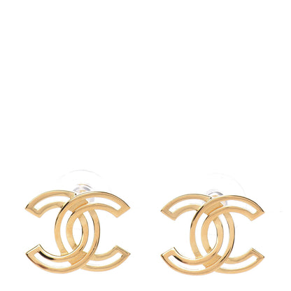 Chanel Metal Obazine CC Earrings Gold 1 of 5