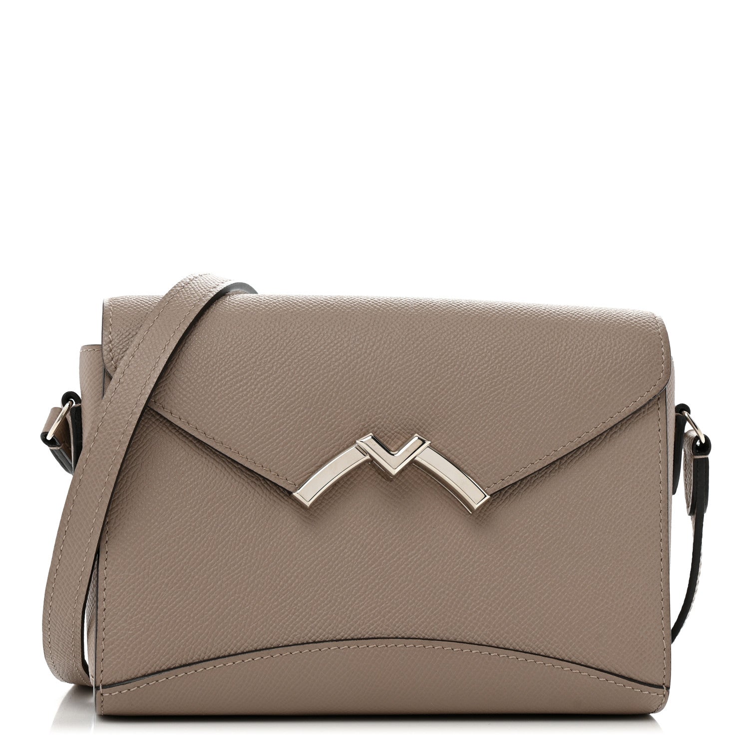 Moynat Taurillon Gabrielle Reporter Shoulder Bag Tourterelle 1 of 13