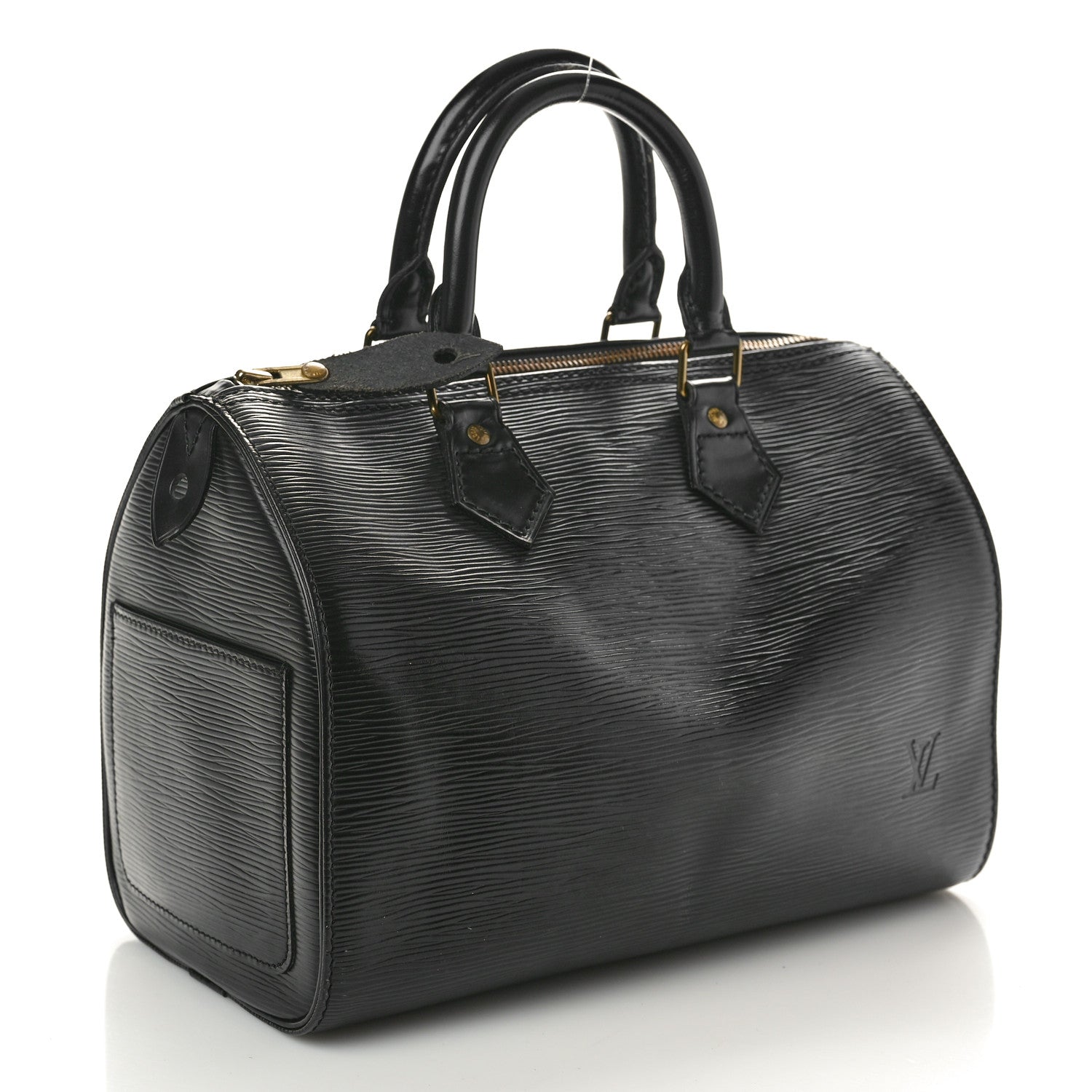 Louis Vuitton Epi Speedy 25 Black 3 of 12