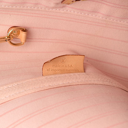 Louis Vuitton Damier Azur Neo Neverfull MM Rose Ballerine 8 of 16