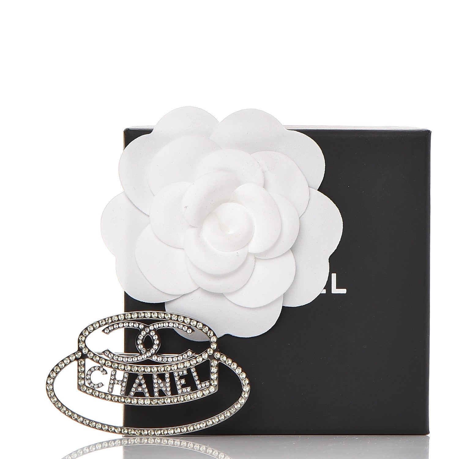 Chanel Ruthenium Strass Crystal Hat Brooch Pale Yellow 5 of 5