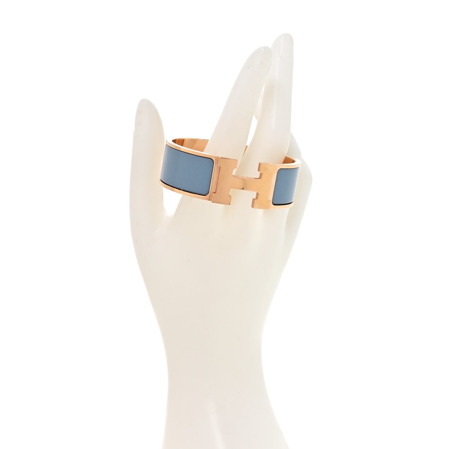 Enamel Wide Clic Clac H Bracelet PM Gris Orage