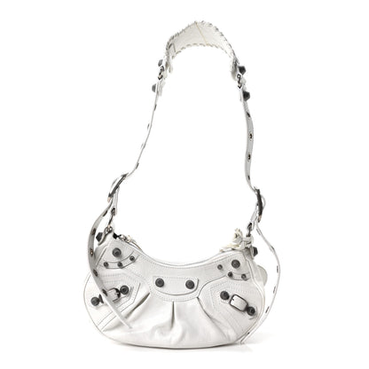 Balenciaga Agneau Arena Le Cagole Shoulder Bag XS Optic White 1 of 11