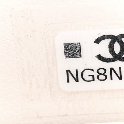 Chanel Caviar Quilted Nano Coco Handle Clutch With Chain White 8 of 10