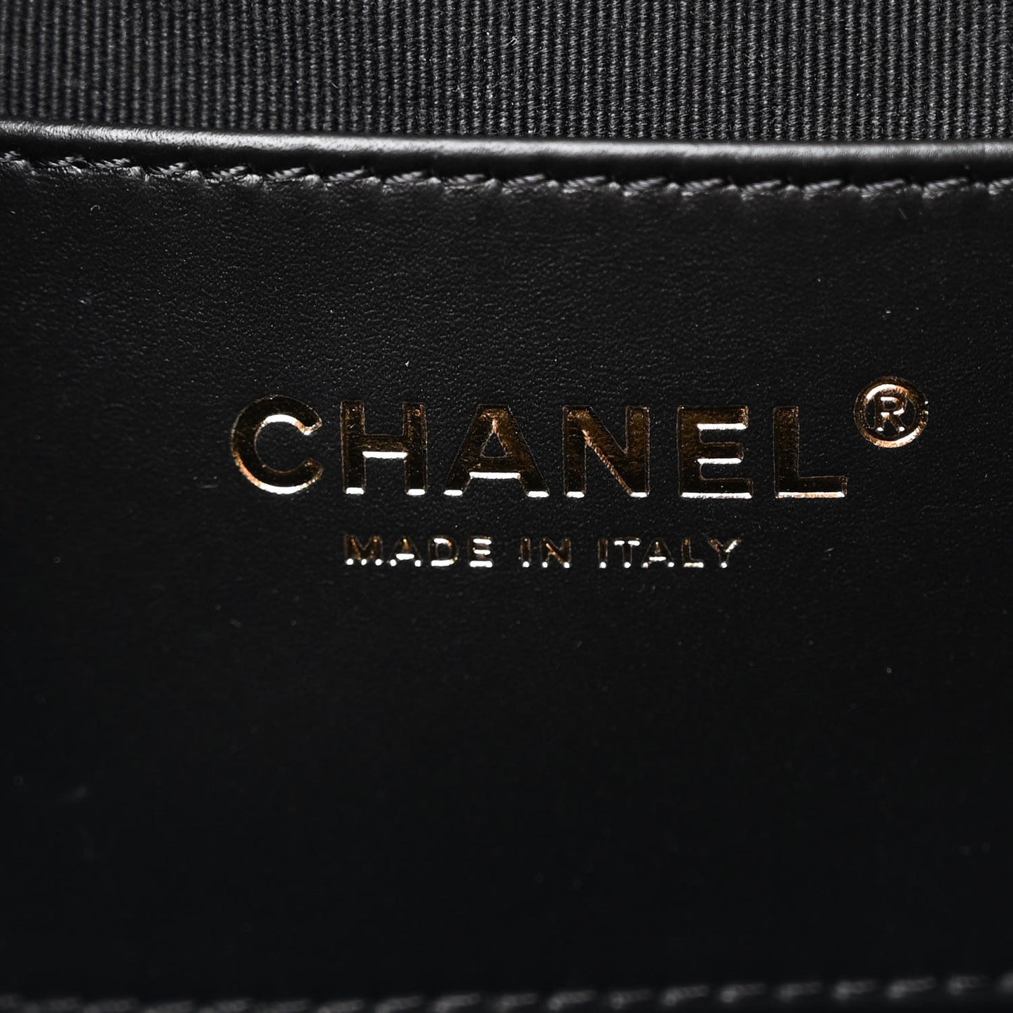 Lambskin Quilted Logo Mini Backpack Black
