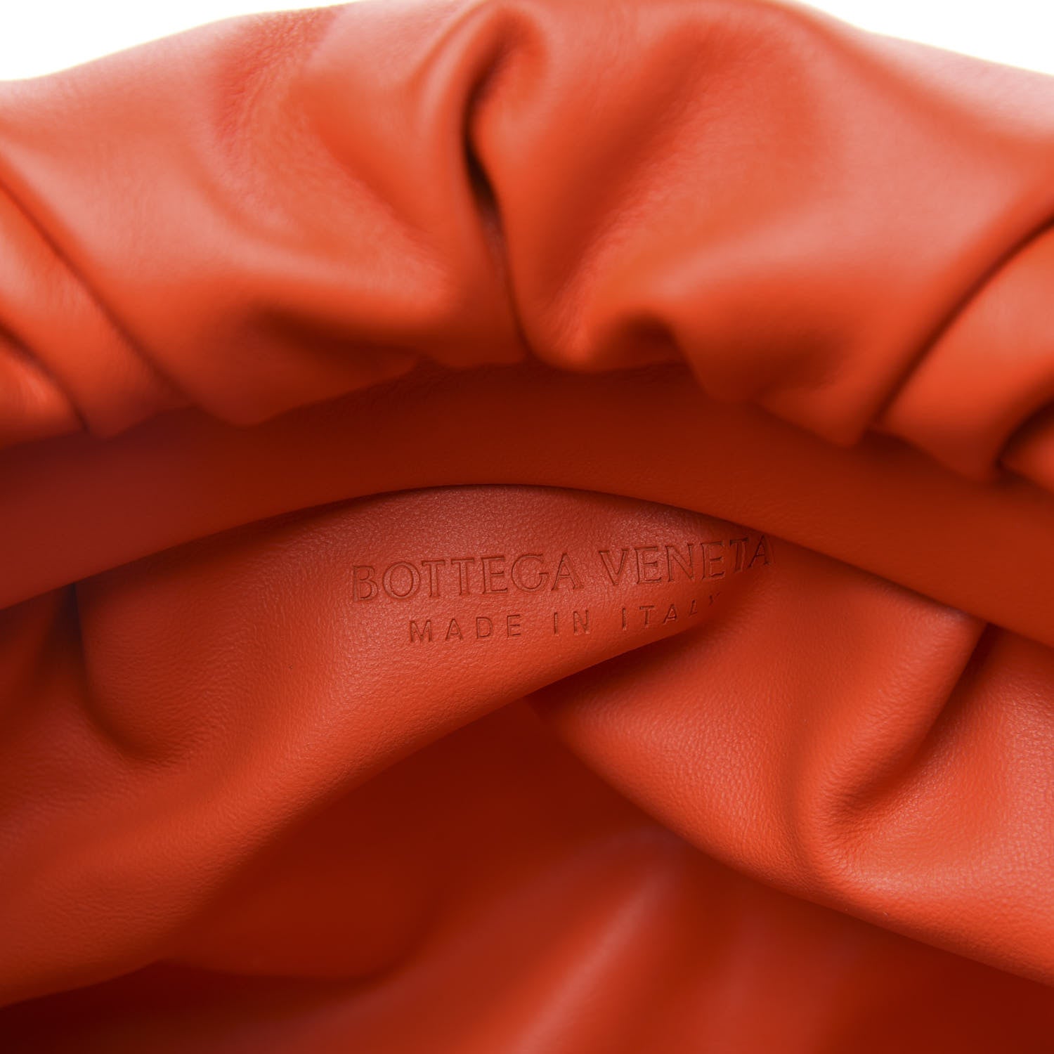 Bottega Veneta Calfskin The Pouch Chain Orange 6 of 9