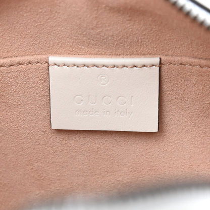 Gucci Calfskin Matelasse Small GG Marmont Chain Shoulder Bag White 6 of 10