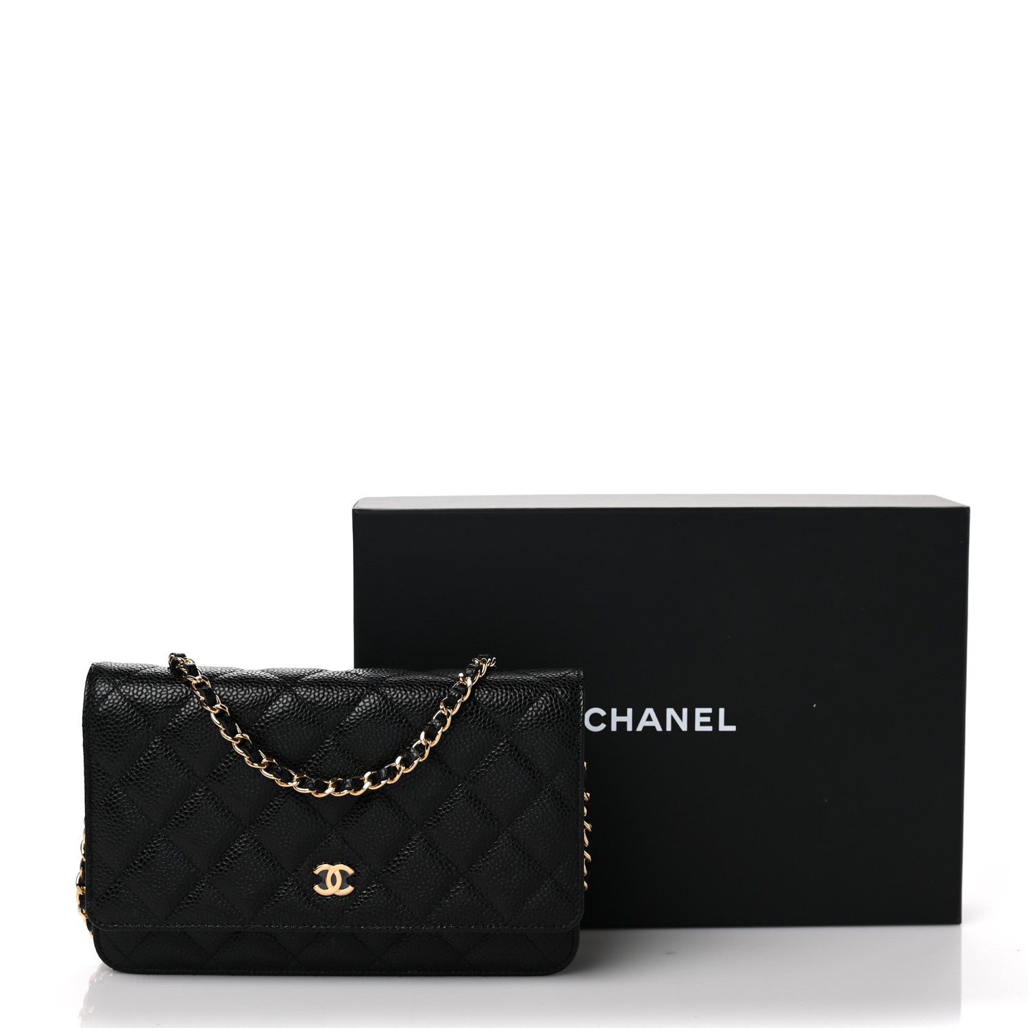 Chanel Caviar Quilted Wallet On Chain WOC Black 11 of 11