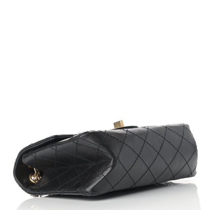 Chanel Aged Calfskin Quilted 2.55 Reissue Mini Flap Black 4 of 12
