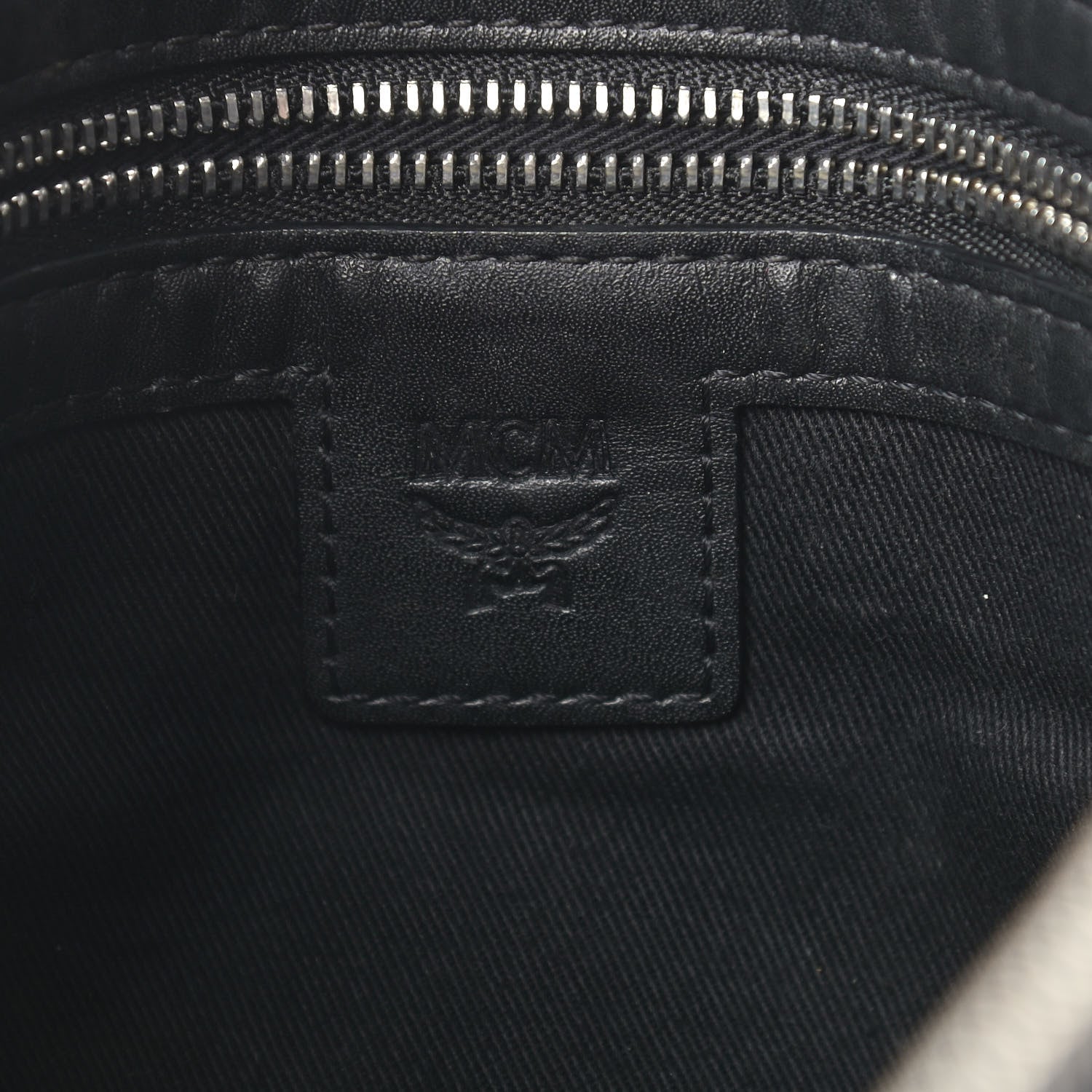 MCM Visetos Crossbody Pouch Black 6 of 13