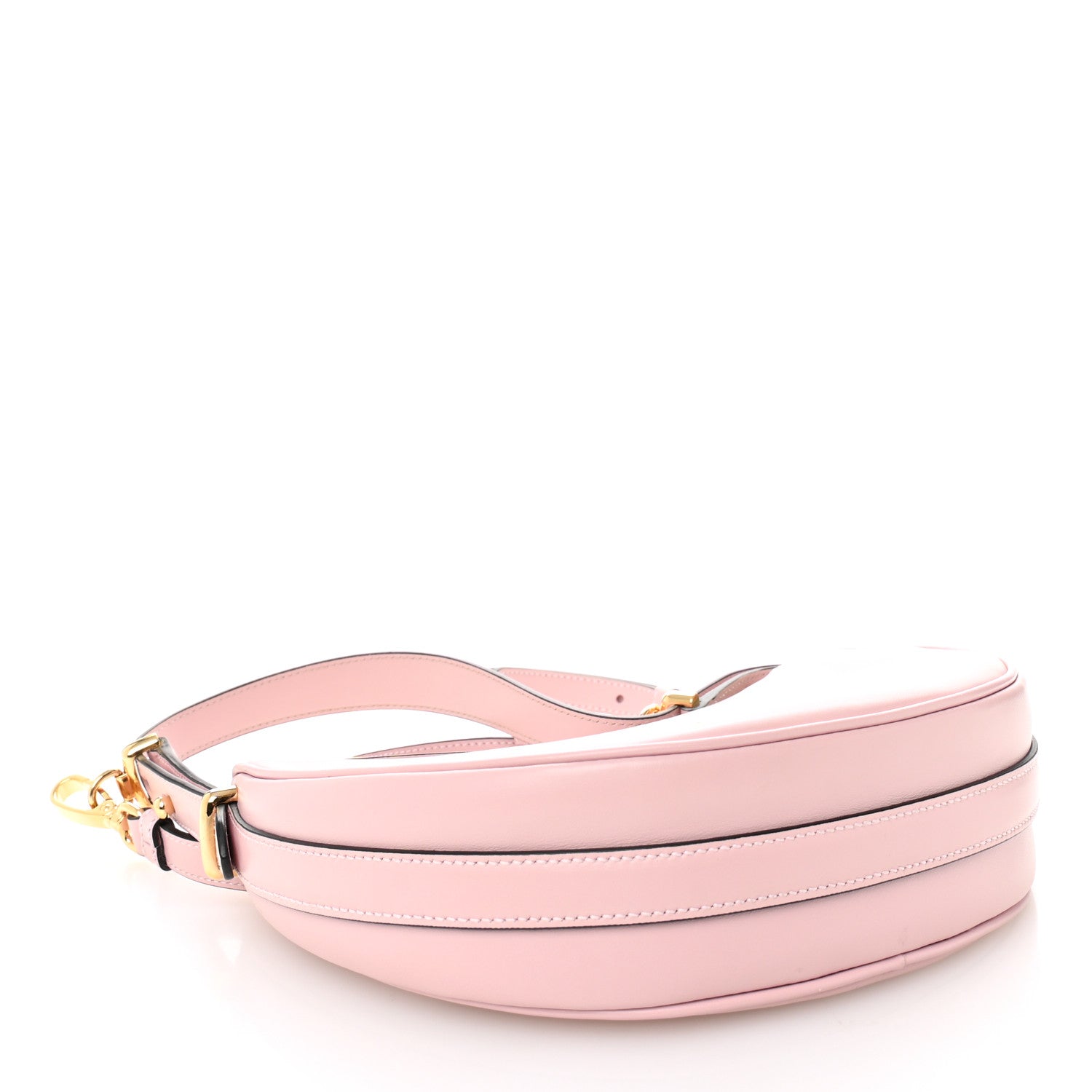 Prada Soft Calfskin Arque Shoulder Bag Alabastro 4 of 10