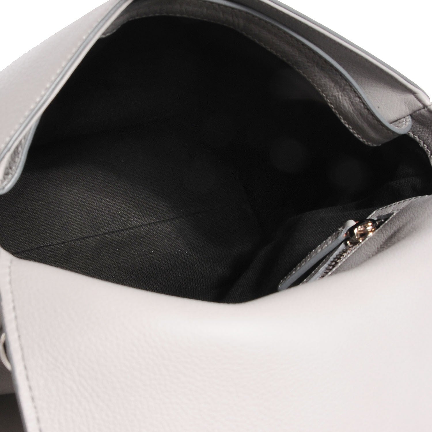 Givenchy Textured Calfskin Small Pandora Pure Flap Bag Pearl Grey 6 of 11
