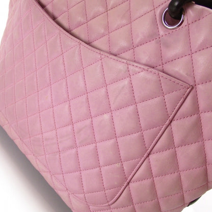 Chanel Calfskin Quilted Large Cambon Tote Pink Black 8 of 10
