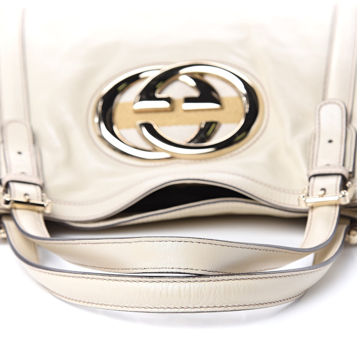 Calfskin Medium Britt Tote Off White