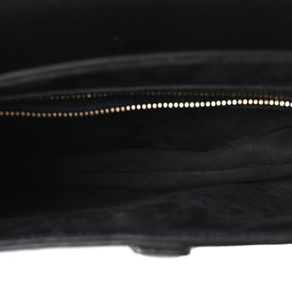 Christian Dior Grained Calfskin Saddle Bag With Strap Black 5 of 10