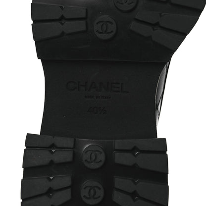 Chanel Calfskin Quilted CC Mocassin Loafers 40.5 Black 8 of 11