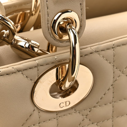 Christian Dior Lambskin Cannage Small My ABCDior Lady Dior Corda 13 of 13