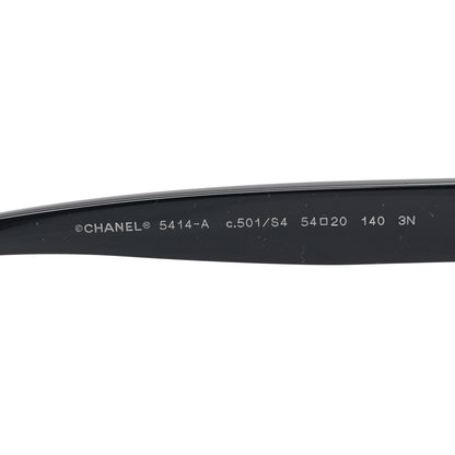 Chanel Acetate CC Butterfly Sunglasses 5414-A Black 6 of 6