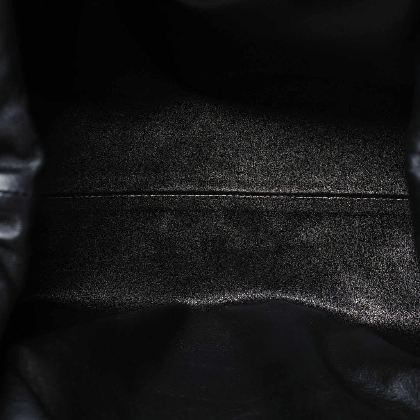 Smooth Butter Calf The Pouch Oversized Clutch Black