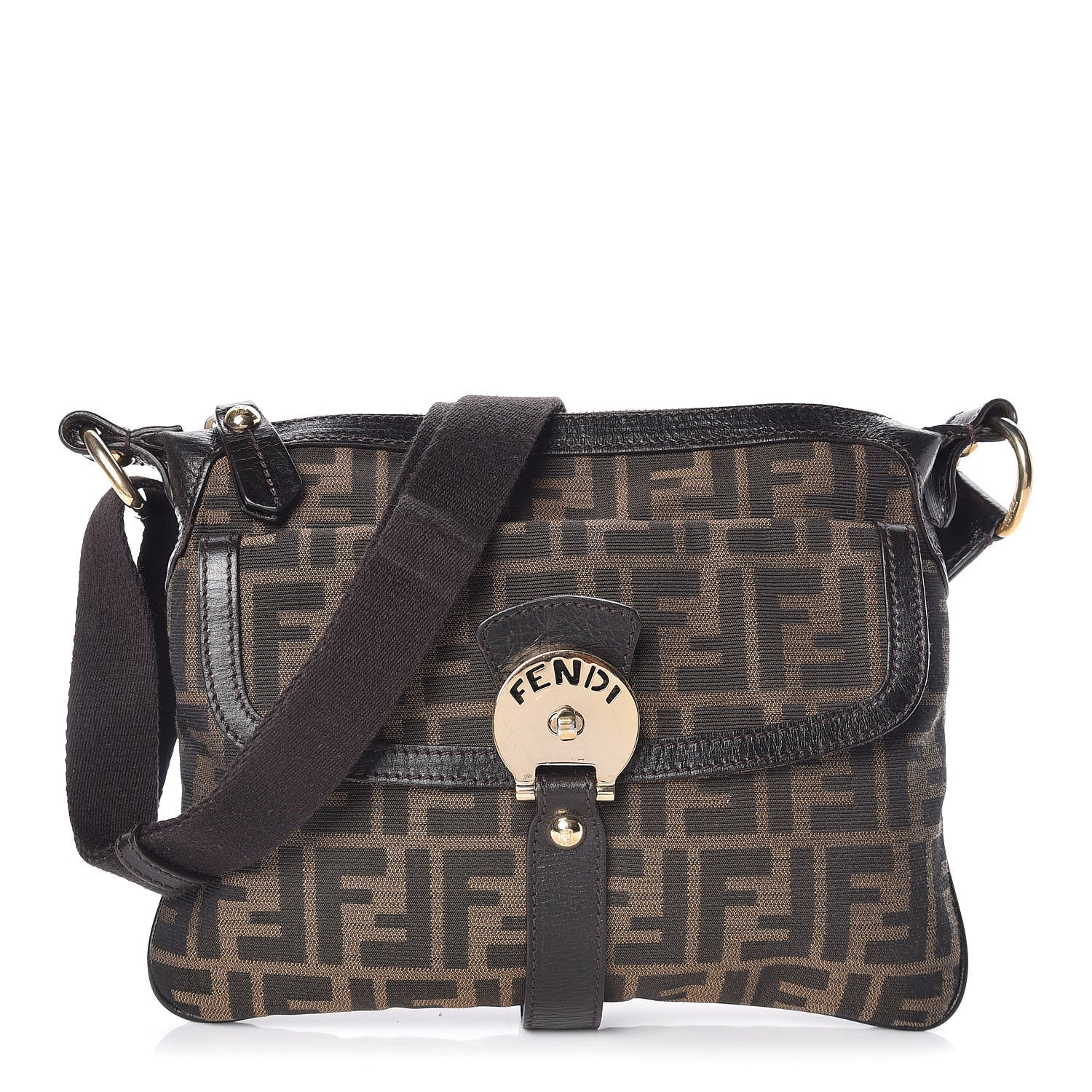 Fendi Zucca Small Crossbody Bag Tobacco 1 of 9