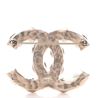 Chanel Poured Glass CC Brooch Gold Multicolor 3 of 5