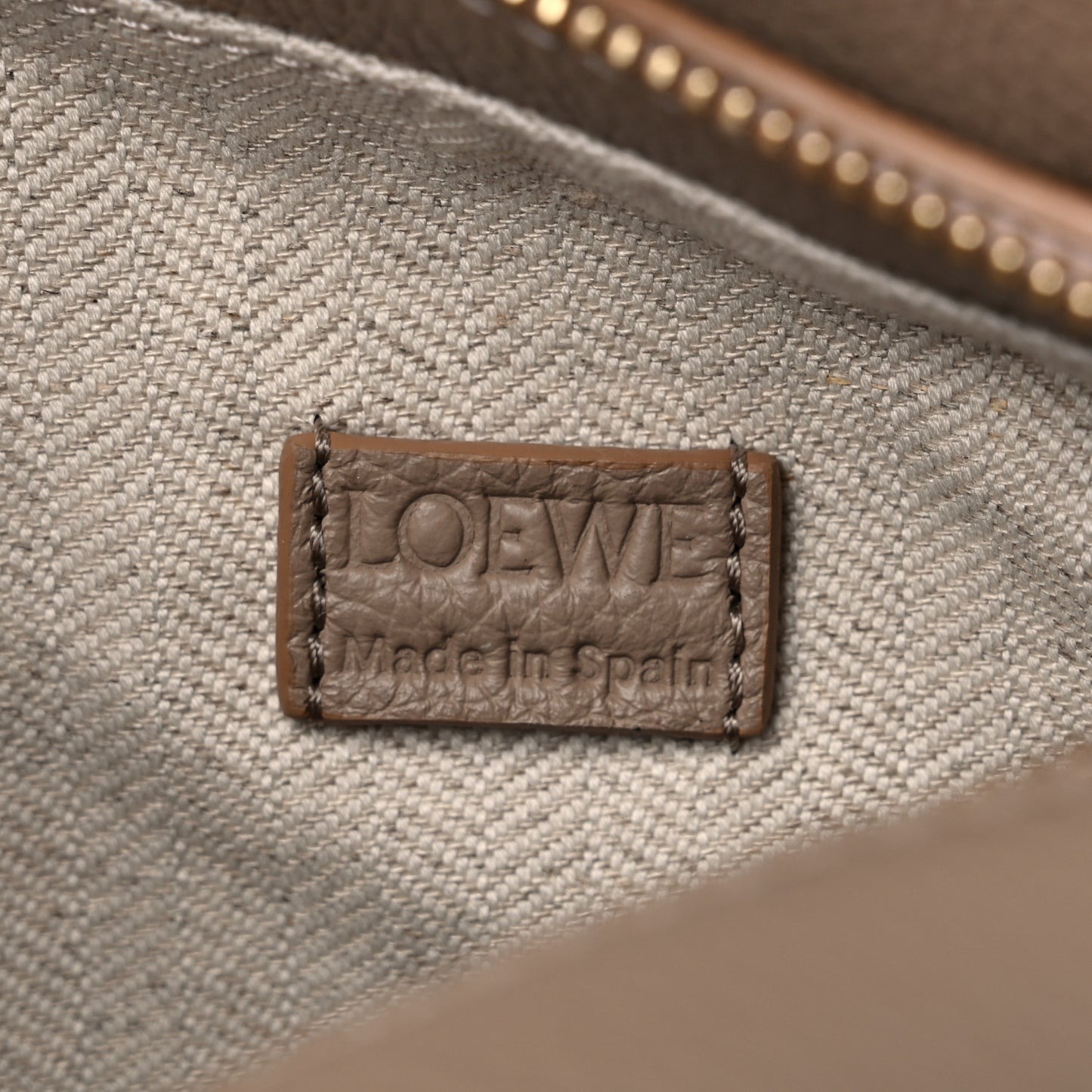 Calfskin Mini Puzzle Edge Bag Sand Mink