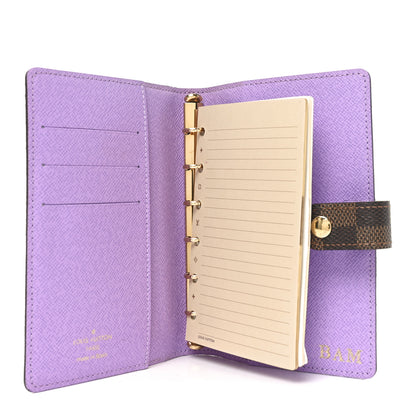 Louis Vuitton Damier Ebene Illustre Small Ring Agenda 5 of 7