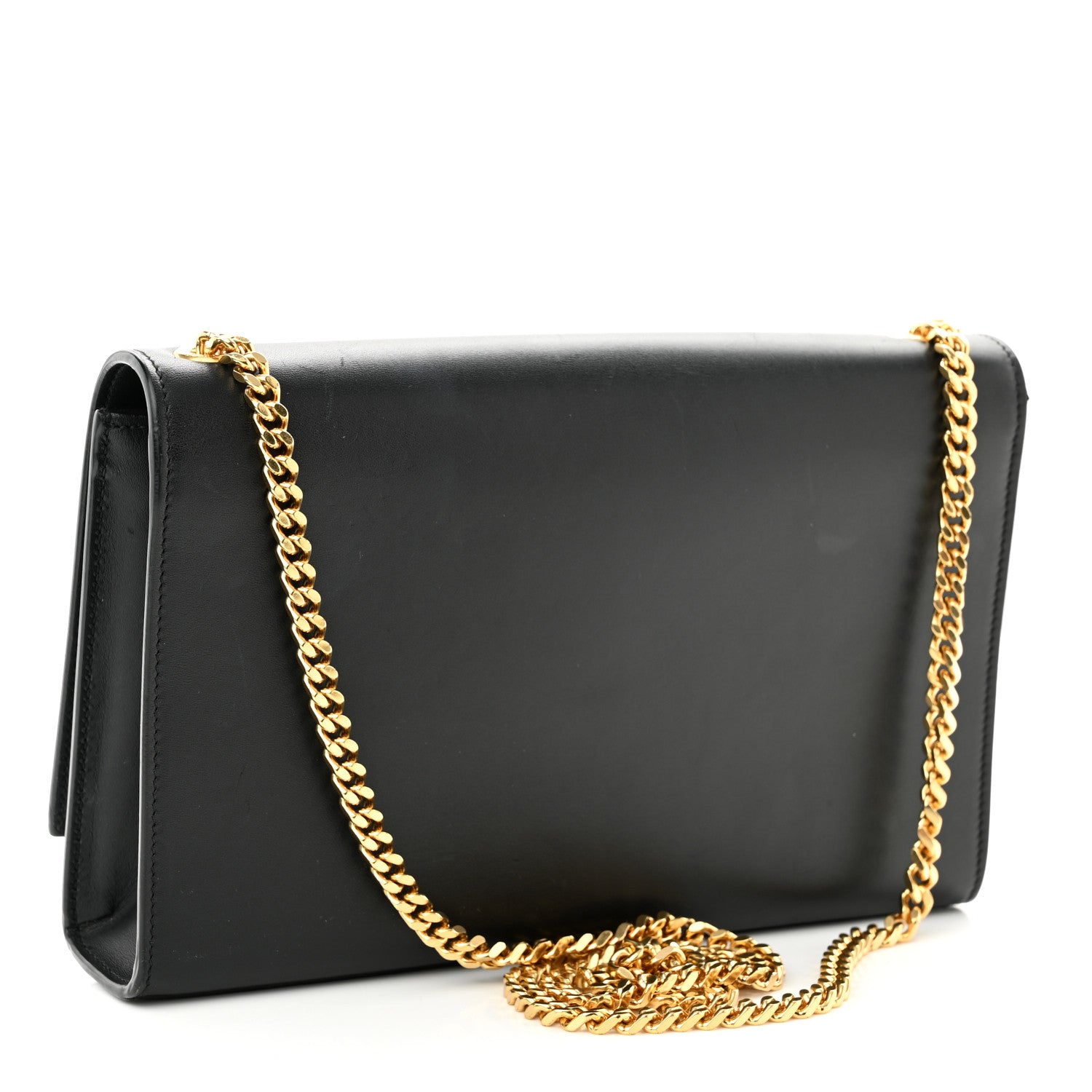 Saint Laurent Smooth Calfskin Medium Classic Monogram Kate Tassel Satchel Black 3 of 11